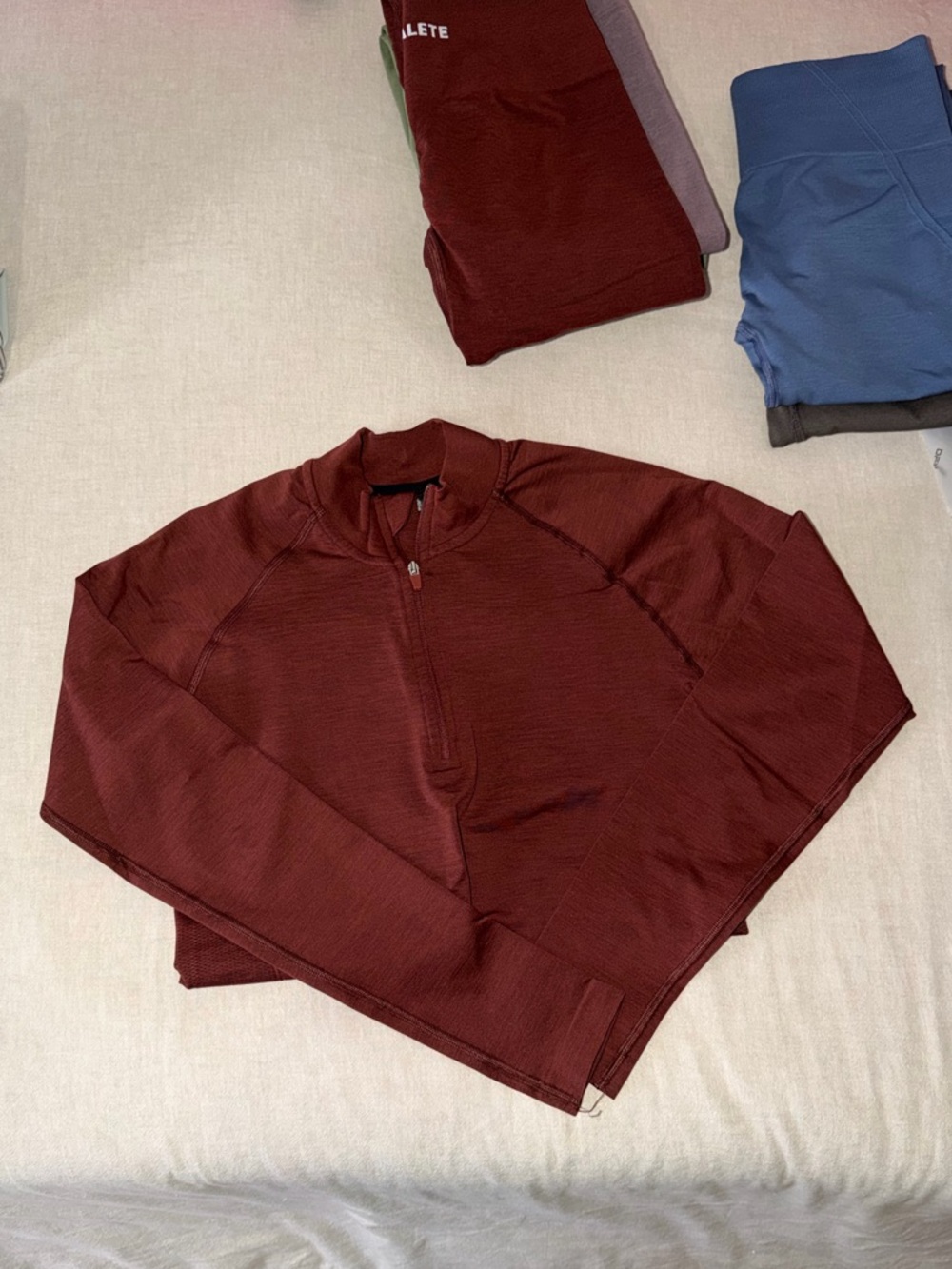 alphalete amplify quarter zip - copper